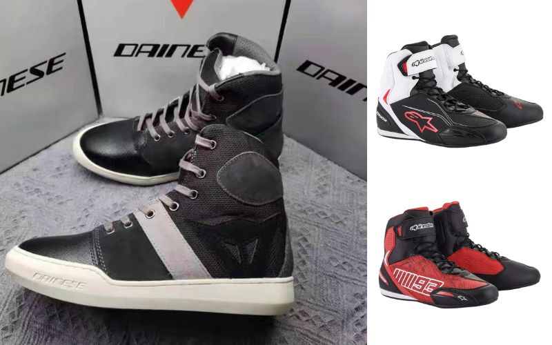 Réplica de botas de motociclista